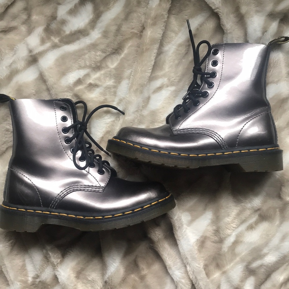 Silver Pascal Doc Martens